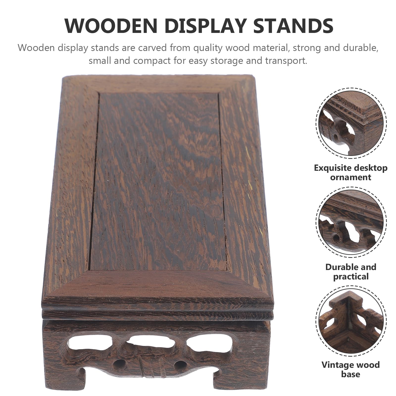 Amazon.com: DECHOUS Solid Wood Display Stand, Vintage Wooden Plant
